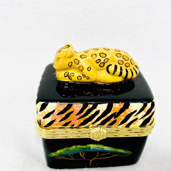 Safari Wild Cat Trinket Box by Eileen Tramonte - Picture 2 of 8